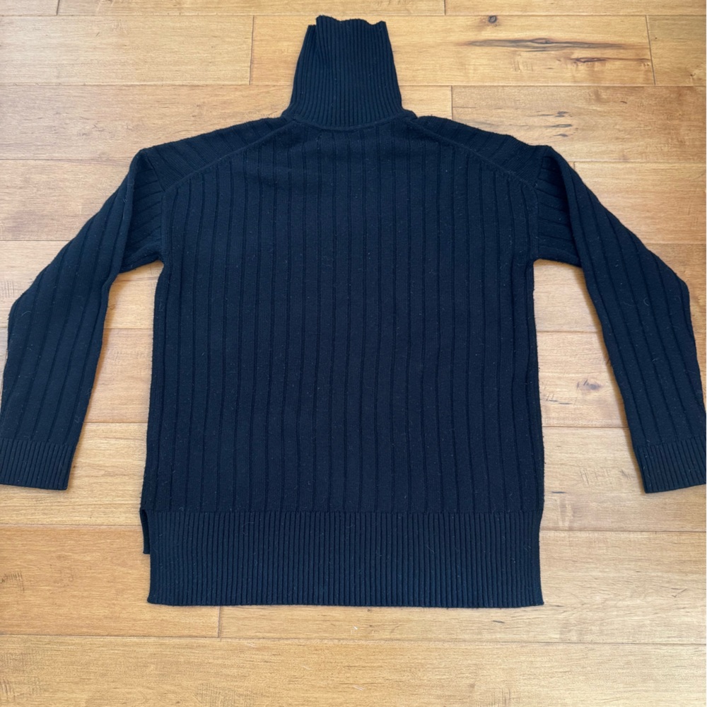 Theory Black Turtleneck Sweater